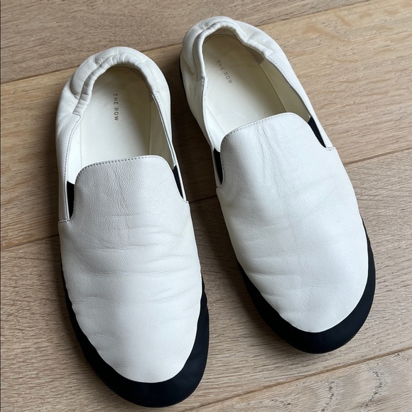 The Row Shoes - The Row Ivory Tech Loafers 38.5 8.5